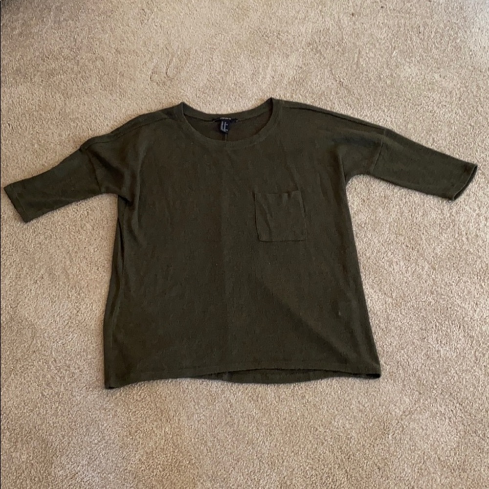 Olive Greene Forever 21 Shirt